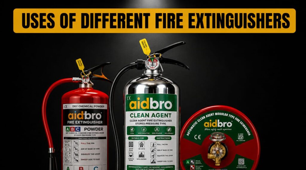 Different Types of Fire Extinguishers and Their Uses